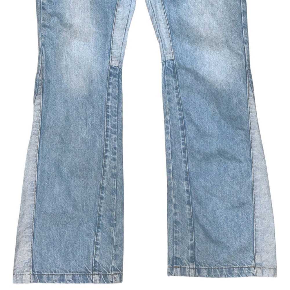 BoohooMAN | Men’s Slim Flare Panel Blue Jeans | Size 32 - Picture 4 of 4